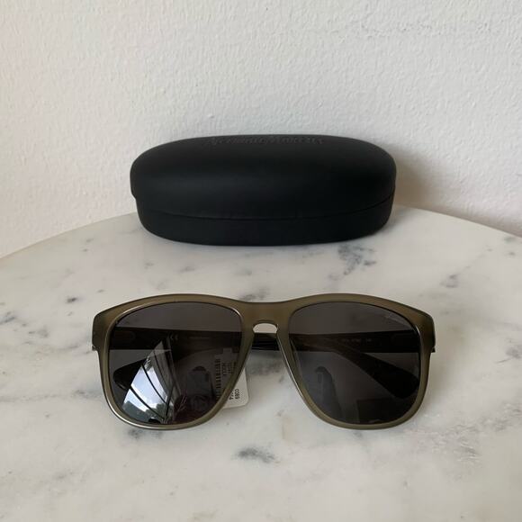 NWT Lanvin Brown Olive Sln 582 Wayfarer Sunglasses - Picture 4 of 13